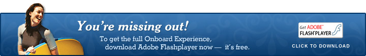 You're missing out! To get the full Onboard Experience, download Adobe Flashplayer now - it's free. Click to download.