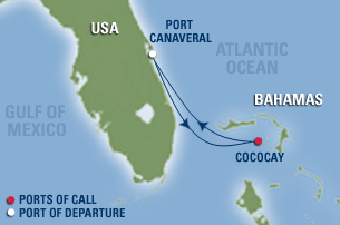 Bahamas Cruise Map