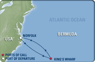 Bermuda Cruise Map