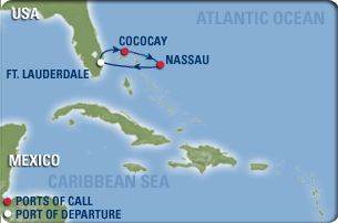 Bahamas Cruise Map