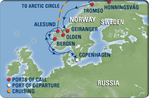 Хождение за Полярным Кругом (Arctic Circle Cruise, Vision of the Seas)