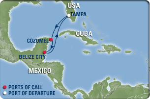 Caribbean Cruise Map