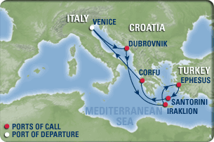 European Bead Cruise Map