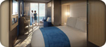 Deluxe Obstructed Ocean View Stateroom with Balcony
