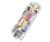 Boardwalk View Stateroom with Balcony