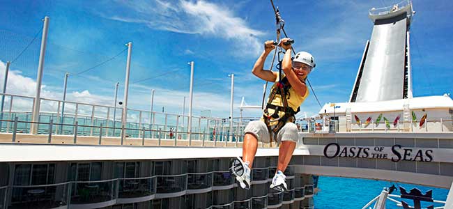 Zip Line on Oasis of the Seas