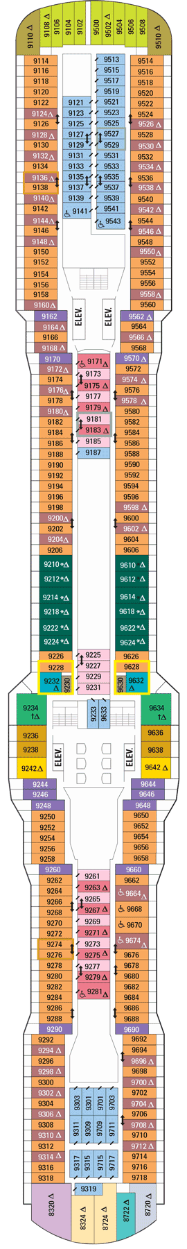 Ovation Of The Seas Deck Nine - Royal Caribbean International